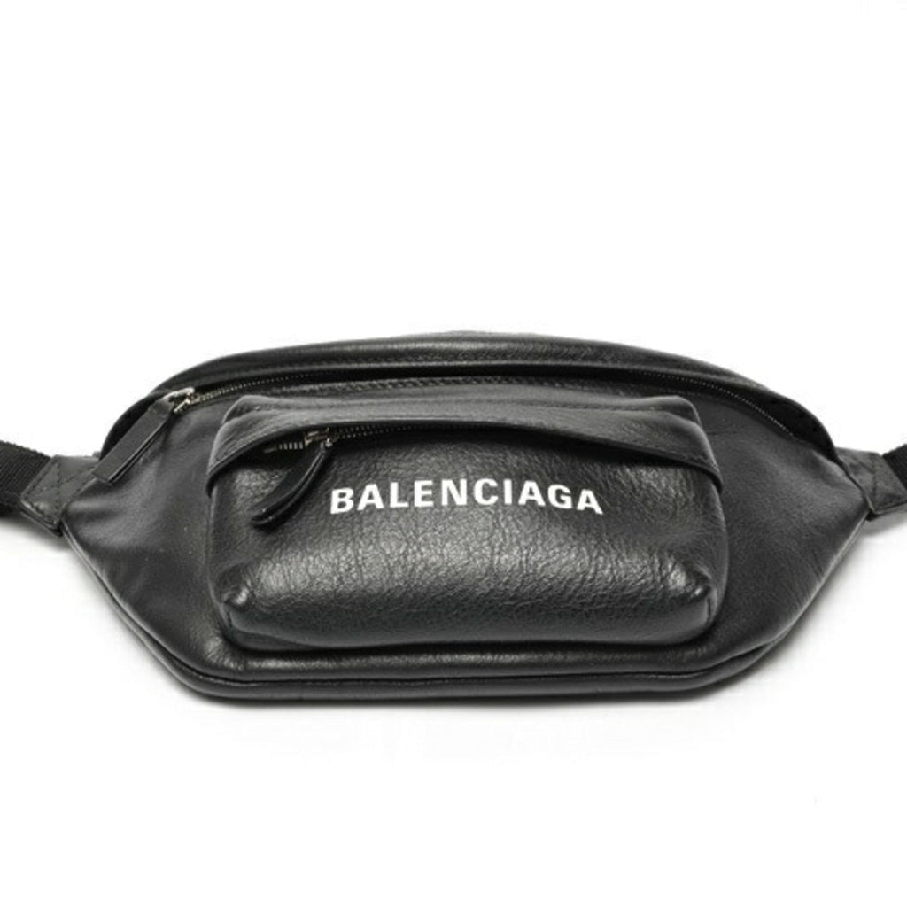 Balenciaga Black Leather Fanny Pack