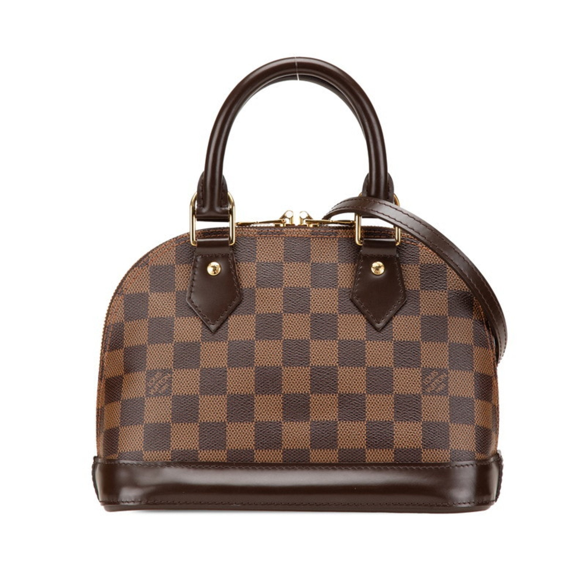 Louis Vuitton Brown Pvc Leather Handbag Shoulder Bag