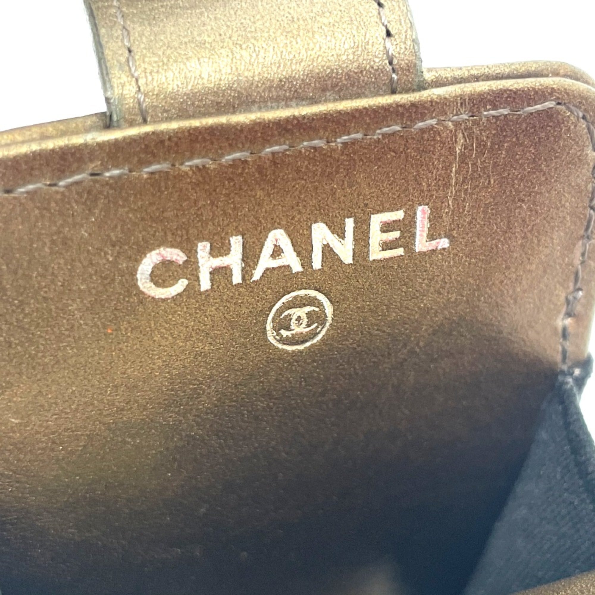 Chanel Gold Leather Shoulder Bag