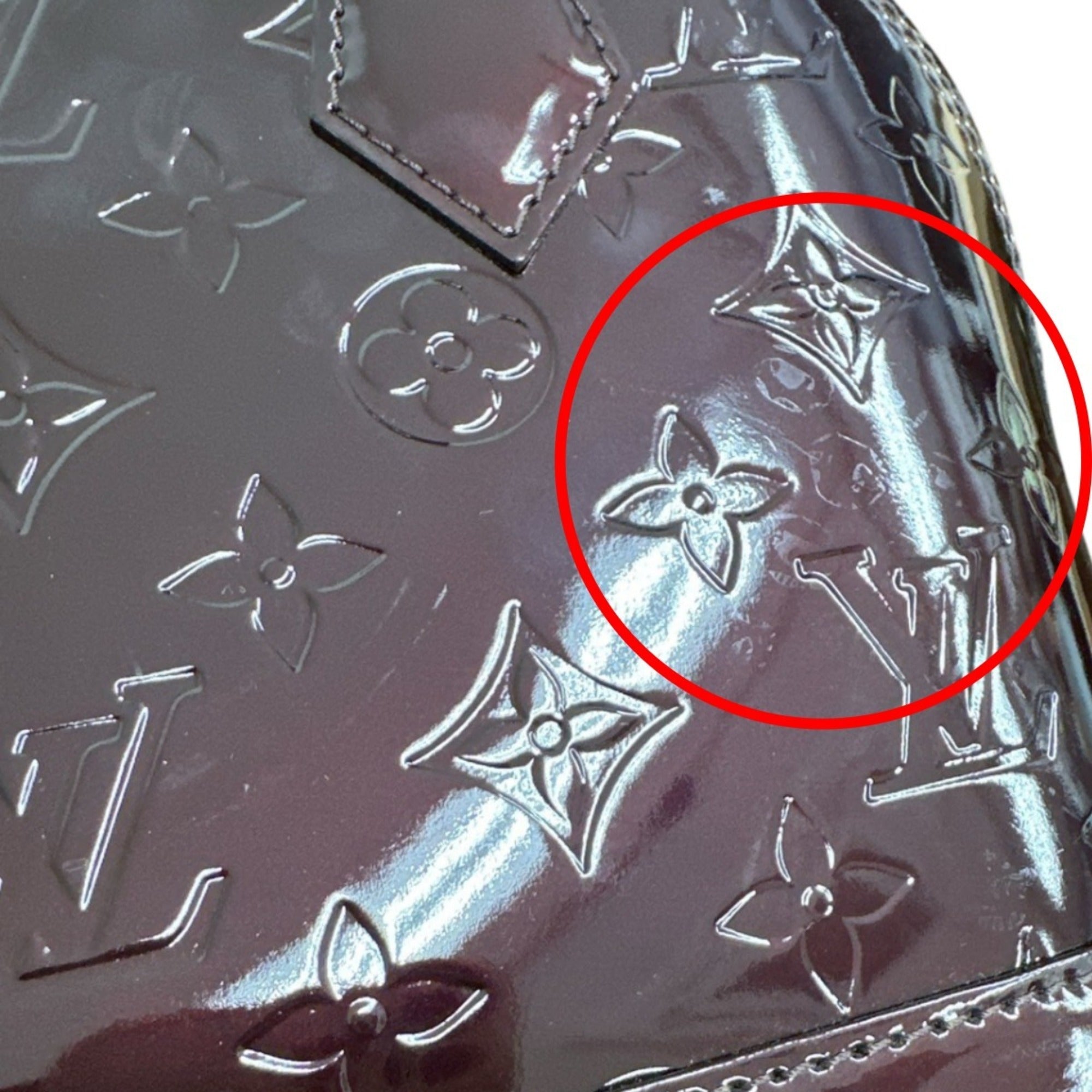 Louis Vuitton Amarante Monogram Vernis Handbag