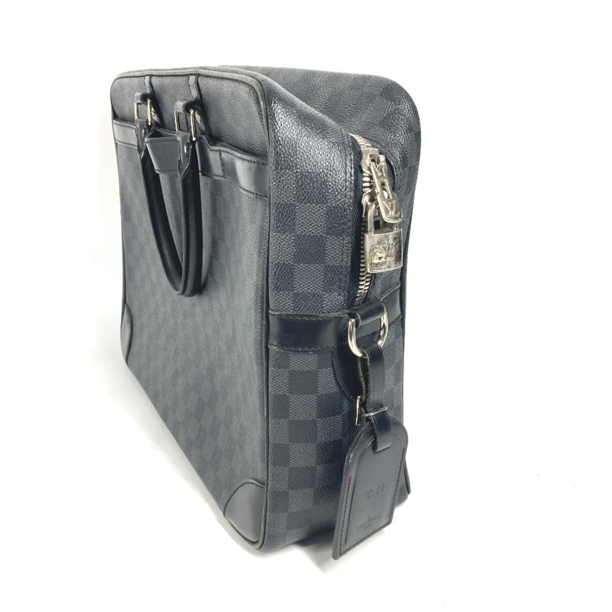 Louis Vuitton Black Damier Graphite Handbag Tote Bag