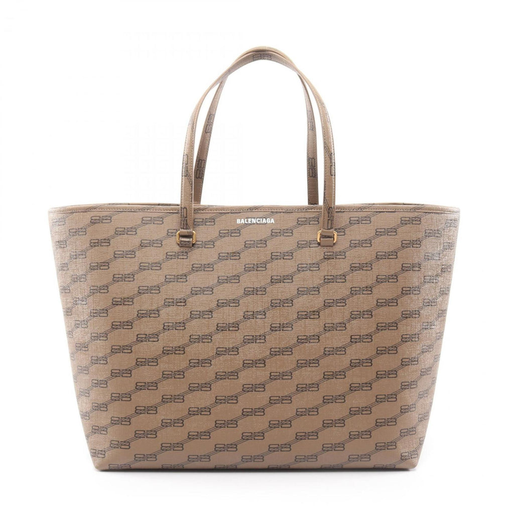 Balenciaga Gray Coated Canvas Tote
