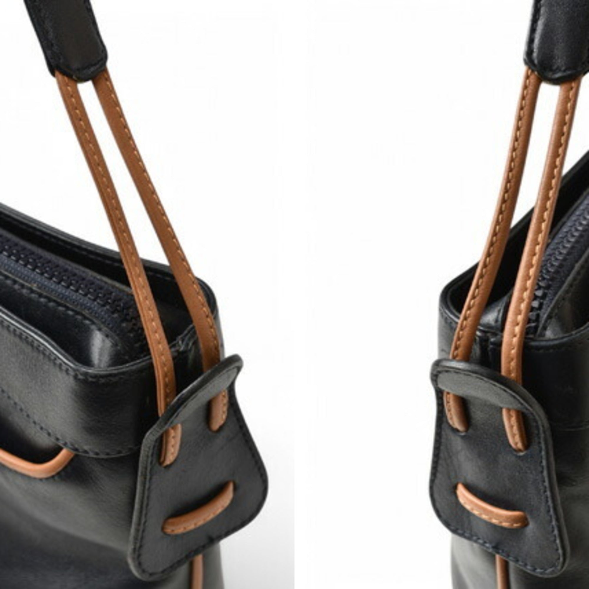 Celine Dark Navy Leather Shoulder Bag