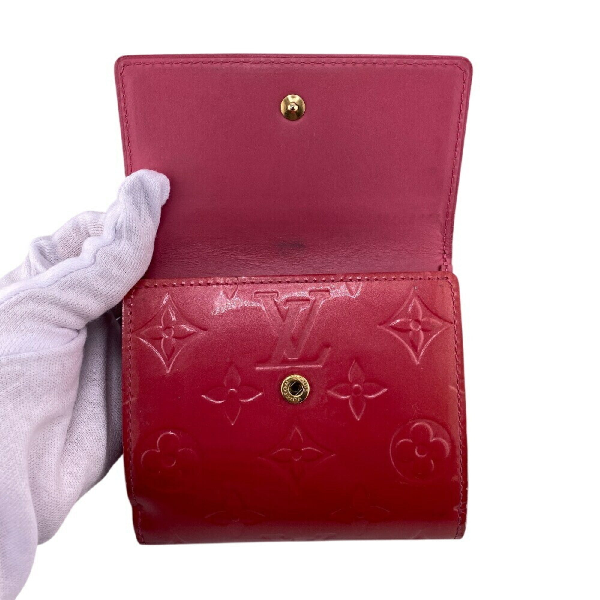 Louis Vuitton Monogram Vernis Pink Monogram Vernis Wallet (Tri-Fold)