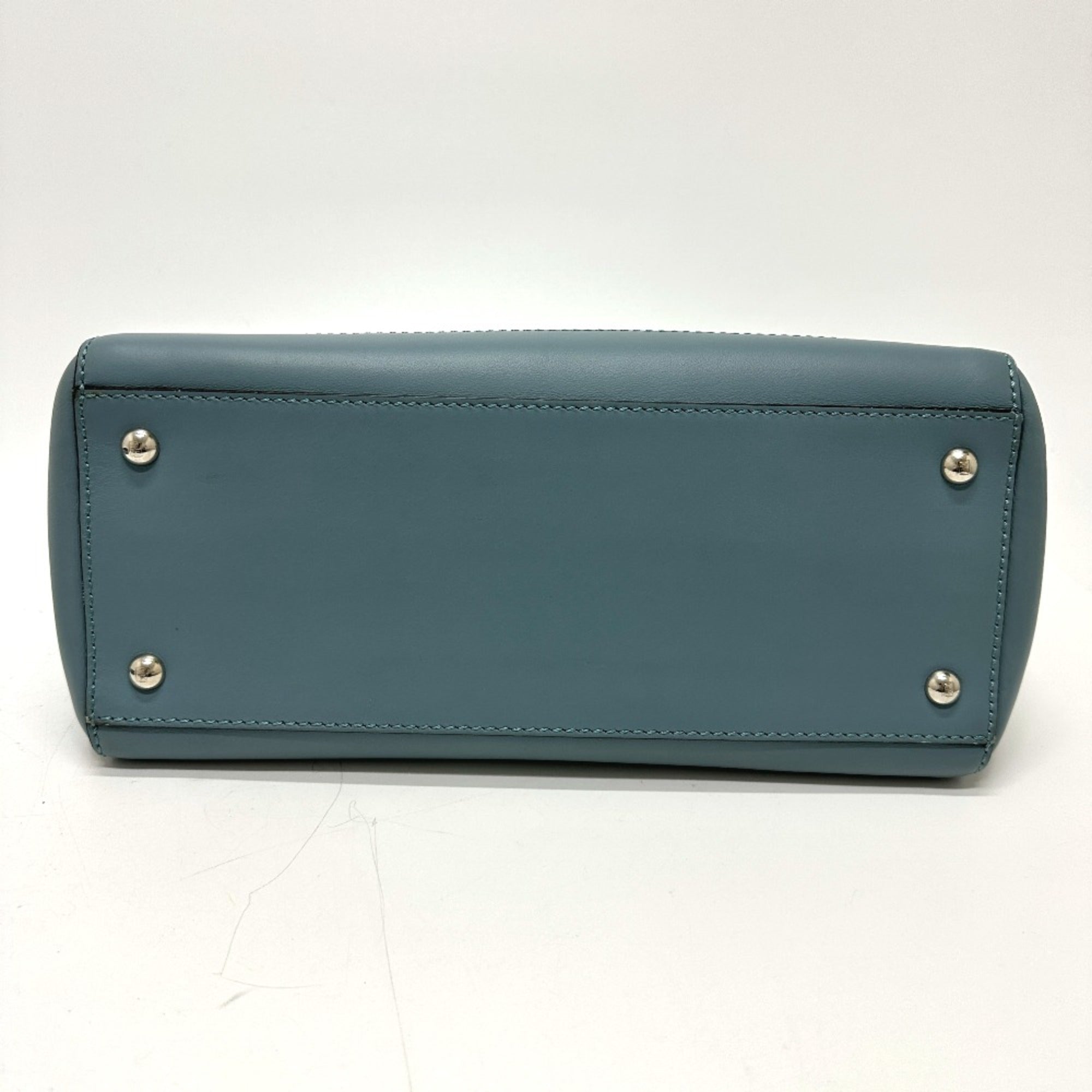 Fendi Blue Leather Handbag