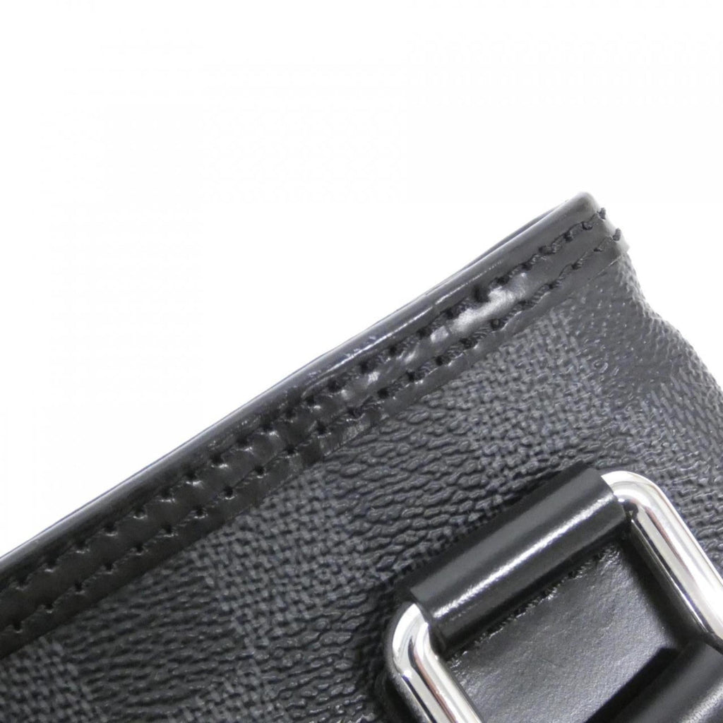 Louis Vuitton Dark Gray Graphite Coated Canvas Shoulder Bag