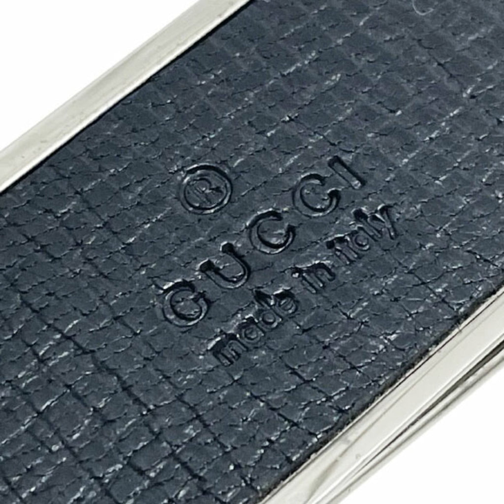 Gucci Black Leather Metal Money Clip (Pre-Owned)
