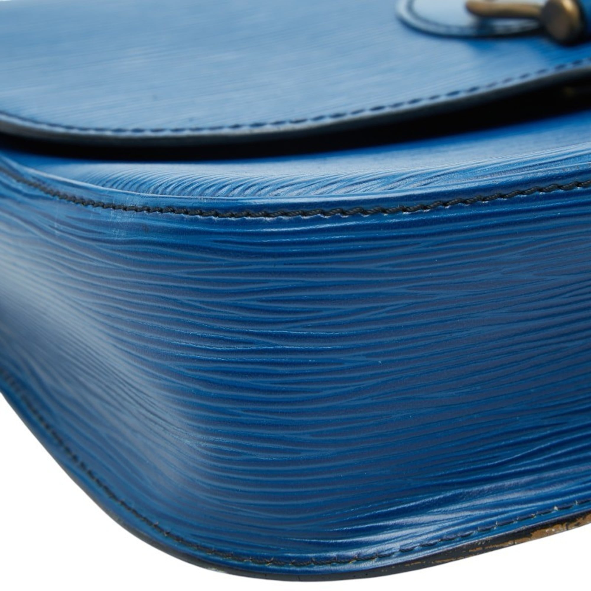 Louis Vuitton Toledo Blue Leather Shoulder Bag
