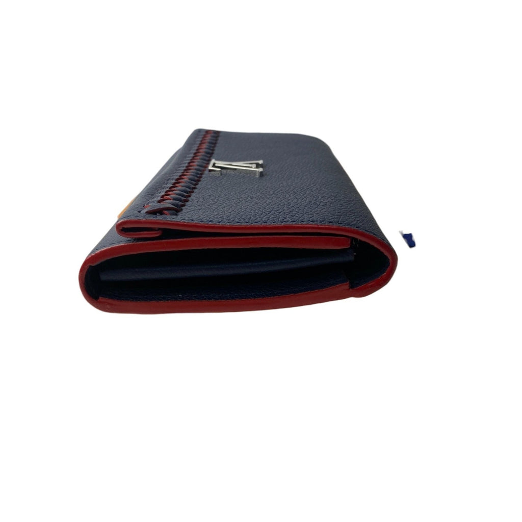 Louis Vuitton Navy Leather Long Wallet