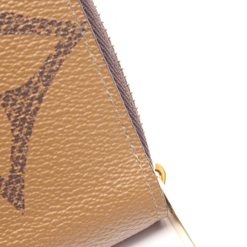 Louis Vuitton Brown Leather Pvc Long Wallet