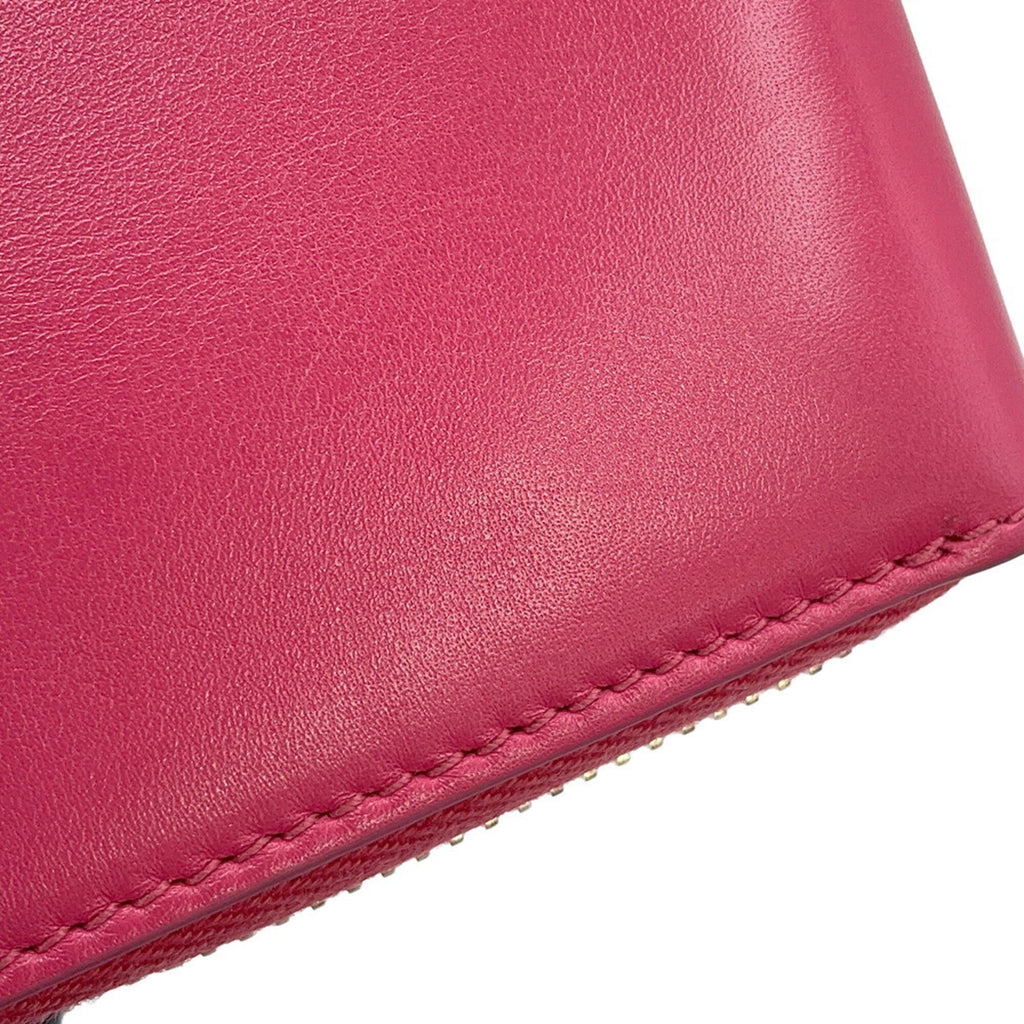 Gucci Bamboo Pink Leather Wallet (Bi-Fold) (Pre-Owned)