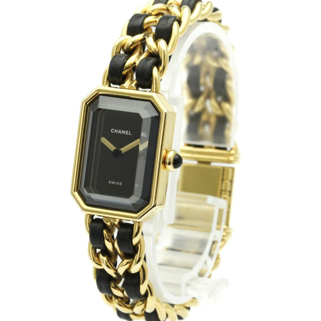 Chanel Premiere Rock Quartz Watch Plated Metal And Leather Watch