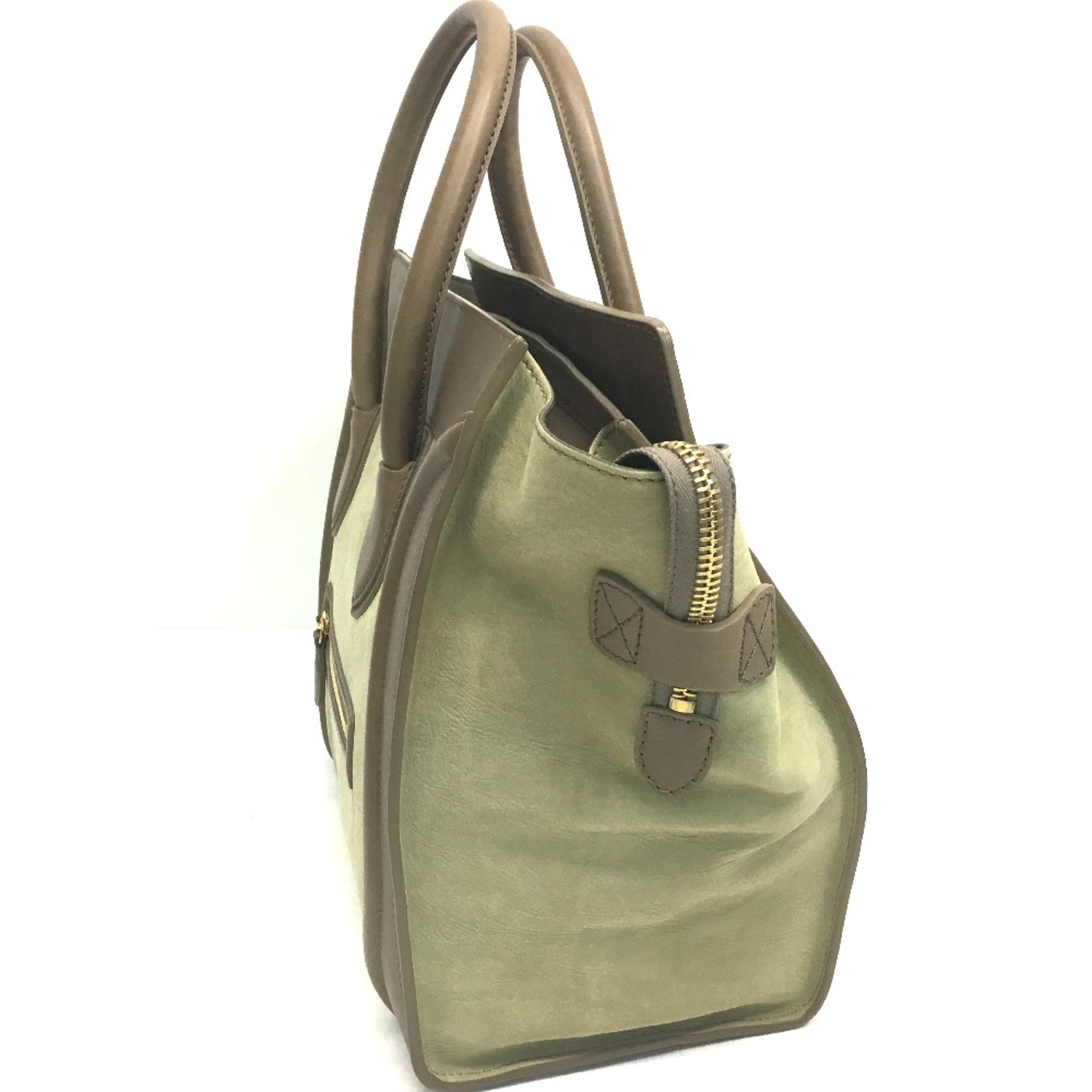 Celine Gray Leather Handbag