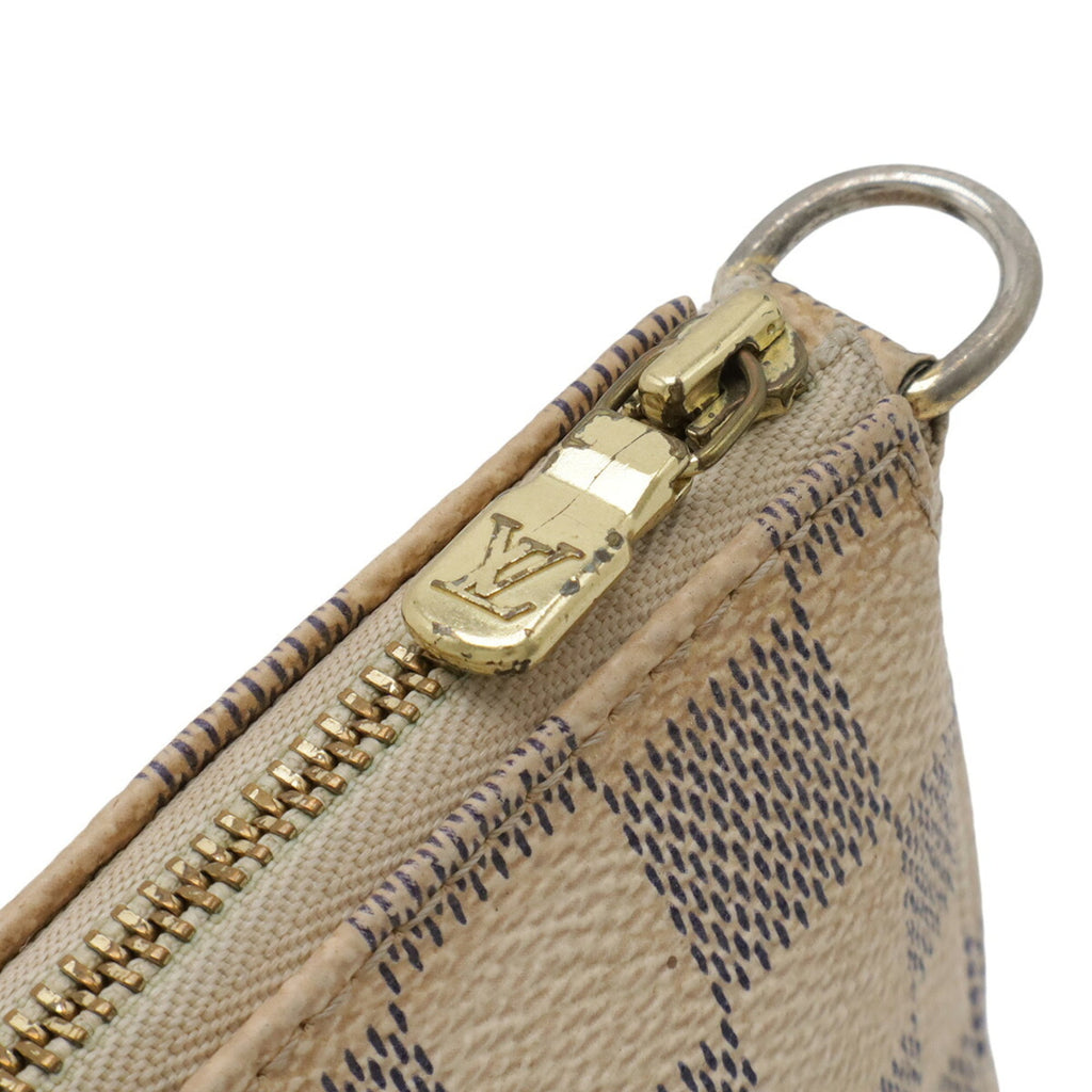 Louis Vuitton Ivory Damier Azur Handbag Pochette Pouch Shoulder Bag
