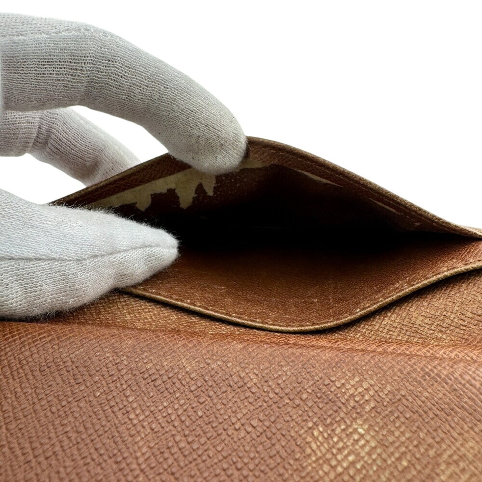 Louis Vuitton Monogram Brown Leather Wallet