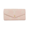 Louis Vuitton Monogram Empreinte Blanc Rose Leather Long Wallet