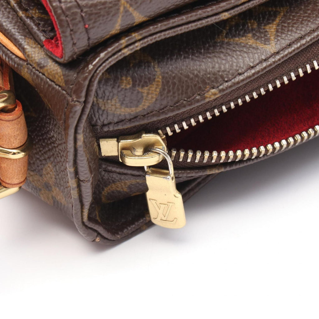 Louis Vuitton Brown Monogram Pvc Coated Canvas Leather Shoulder Bag