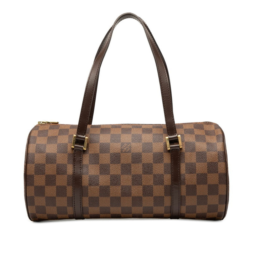 Louis Vuitton Brown Pvc Leather Handbag