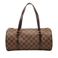 Louis Vuitton Brown Pvc Leather Handbag