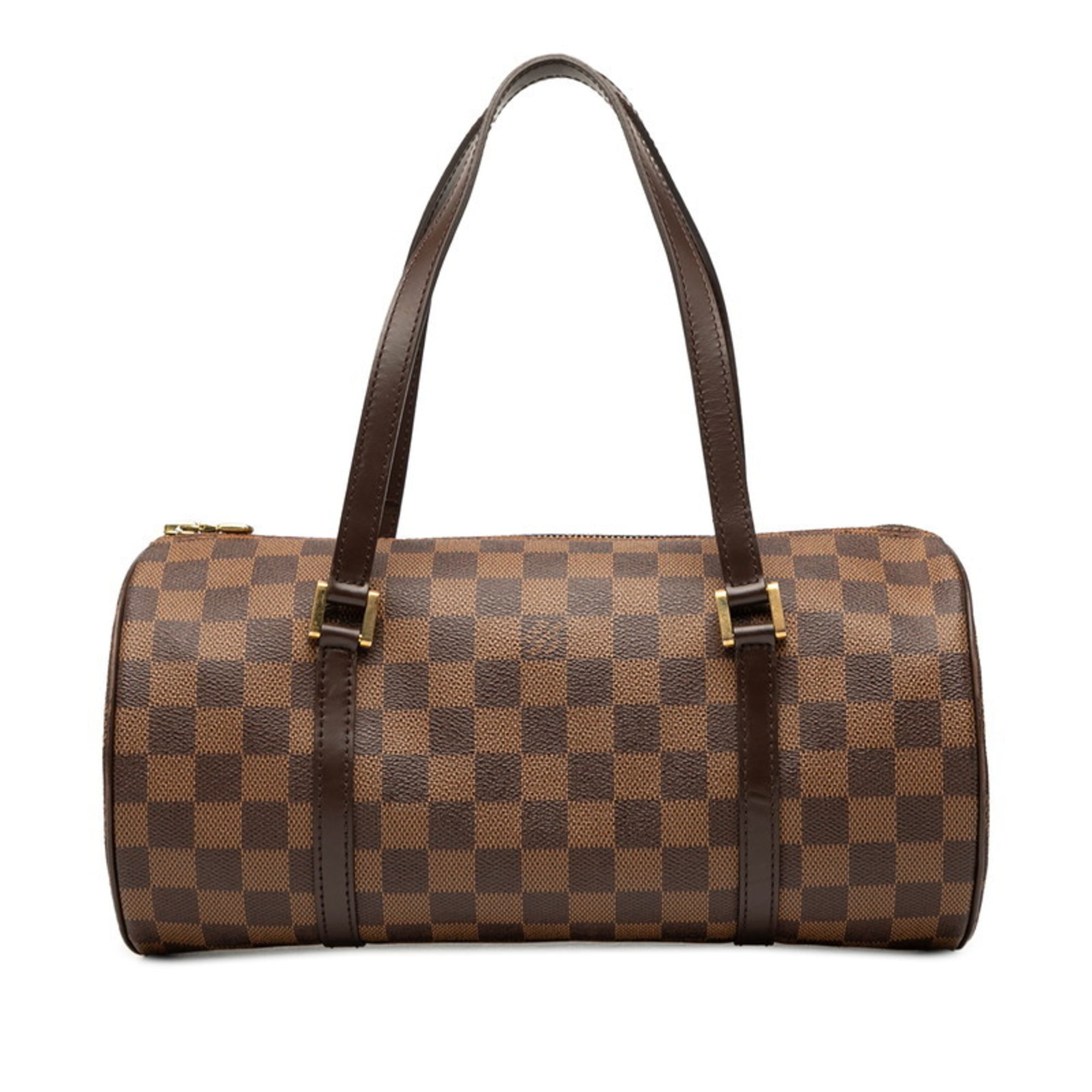 Louis Vuitton Brown Pvc Leather Handbag