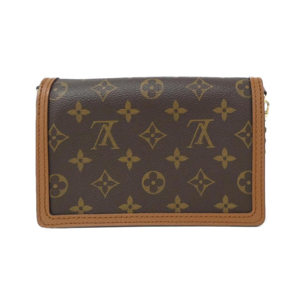 Louis Vuitton Brown Coated Canvas Chain/Shoulder Wallet