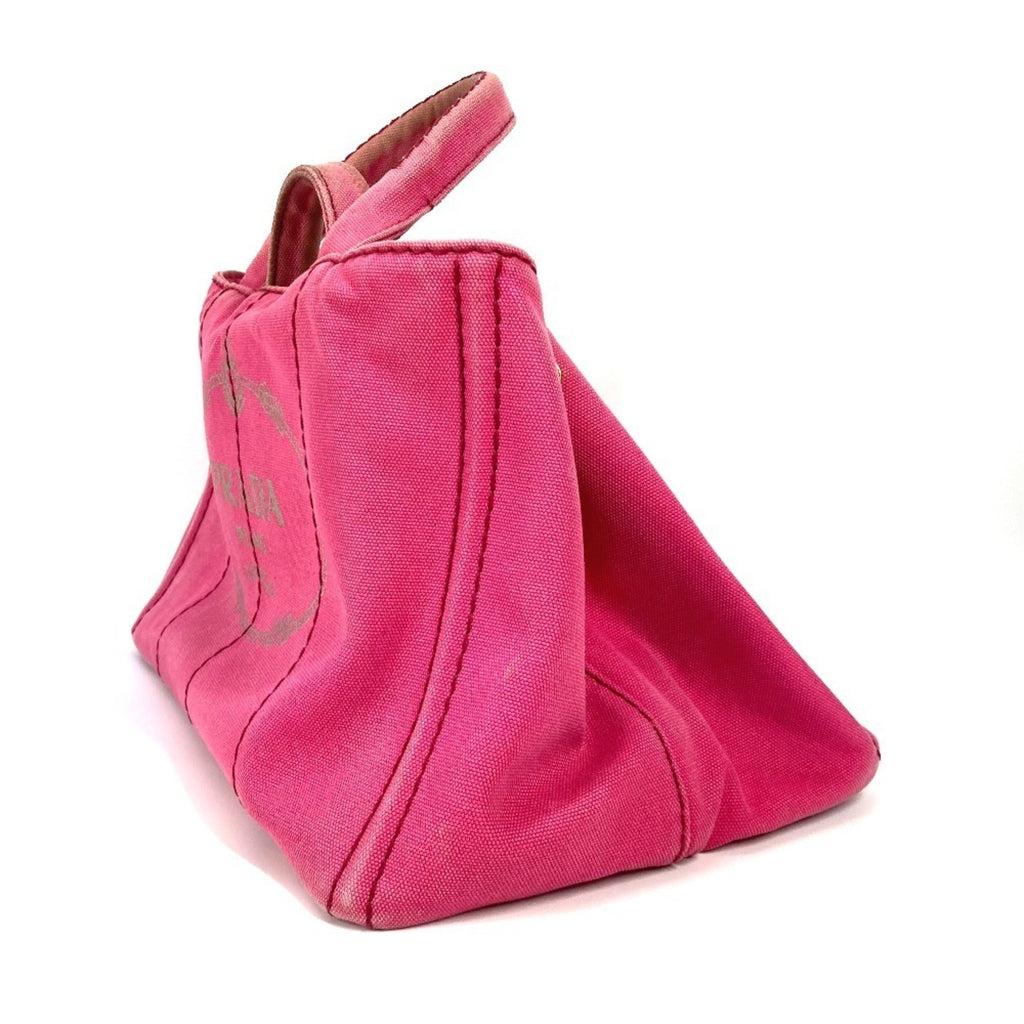 Prada Pink Canvas Handbag Tote Bag