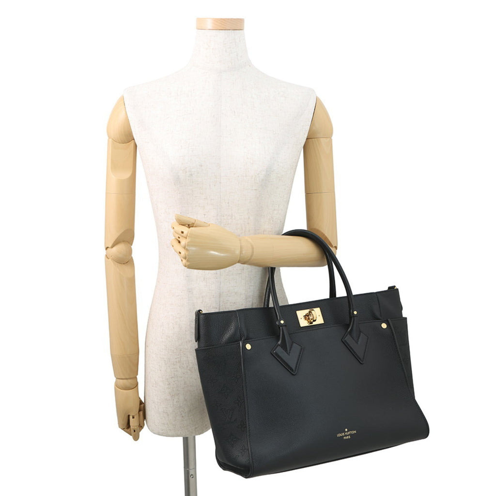 Louis Vuitton Noir Monogram Leather Handbag