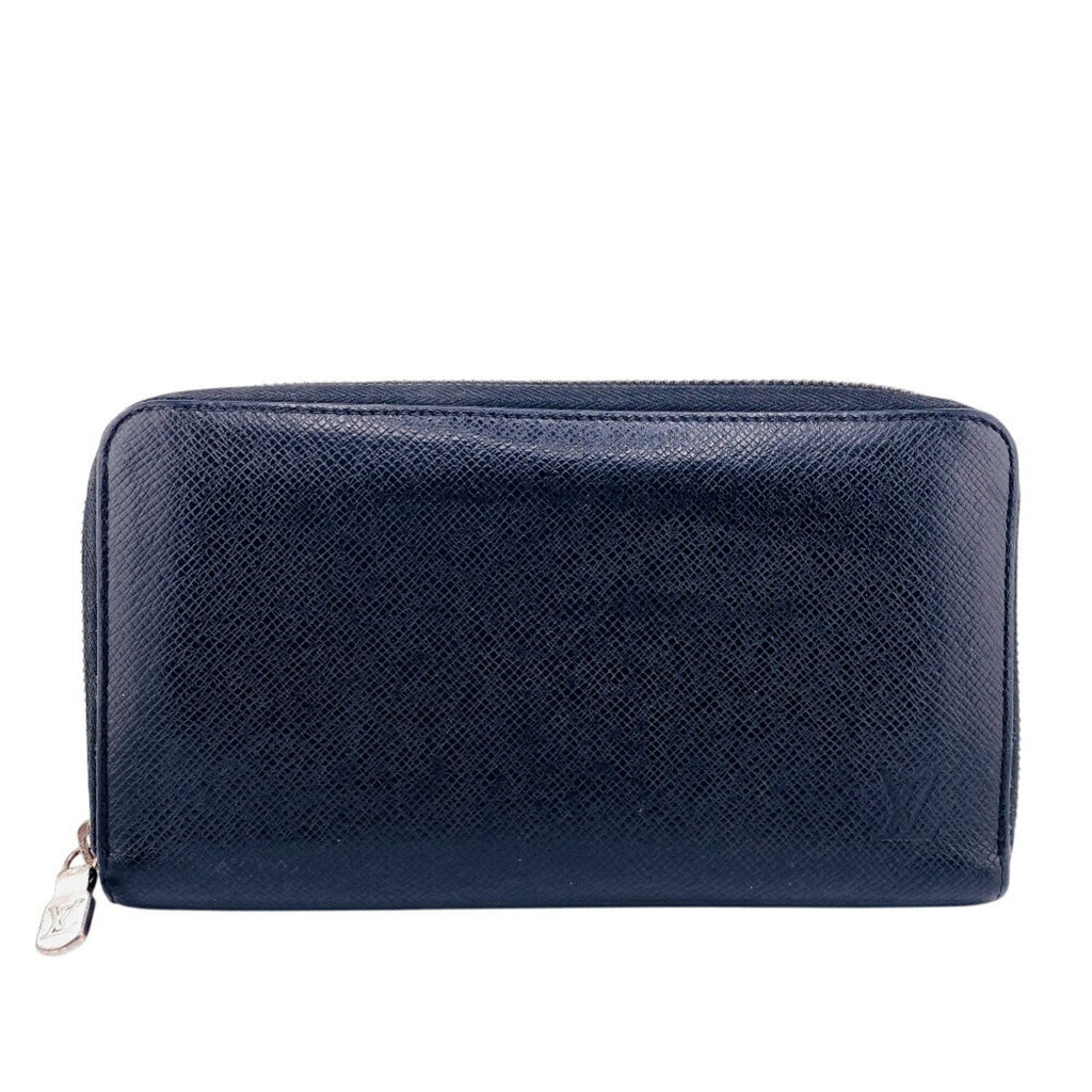 Louis Vuitton Taiga Black Leather Long Wallet