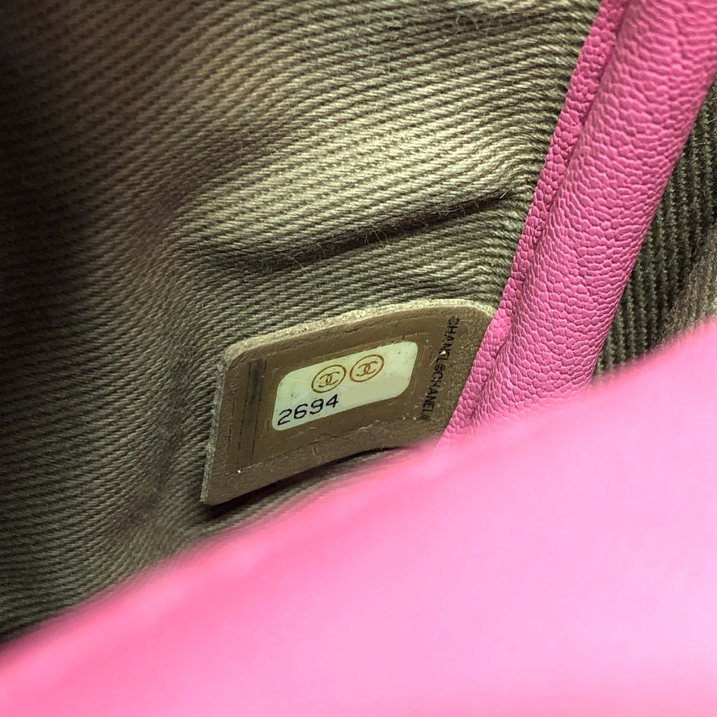 Chanel Pink Leather Shoulder Bag
