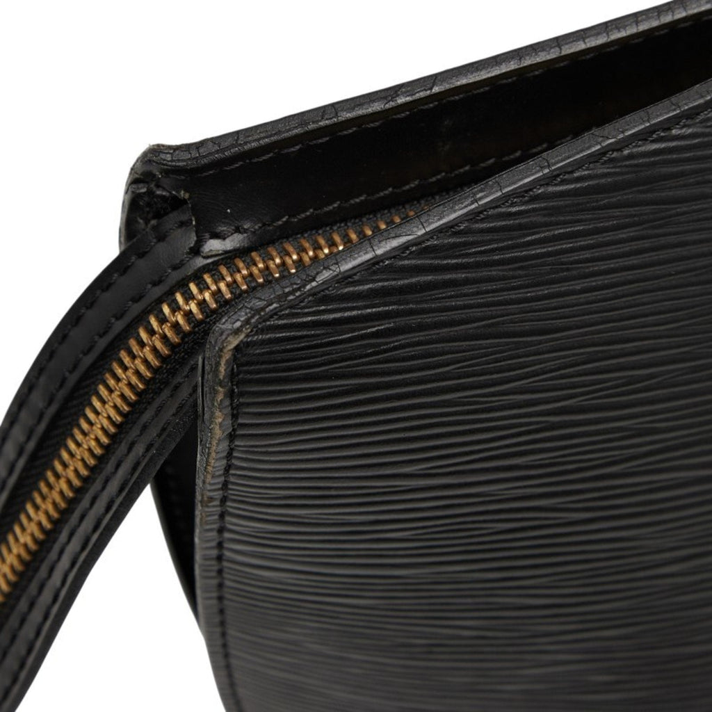 Louis Vuitton Black Noir Leather Handbag Shoulder Bag