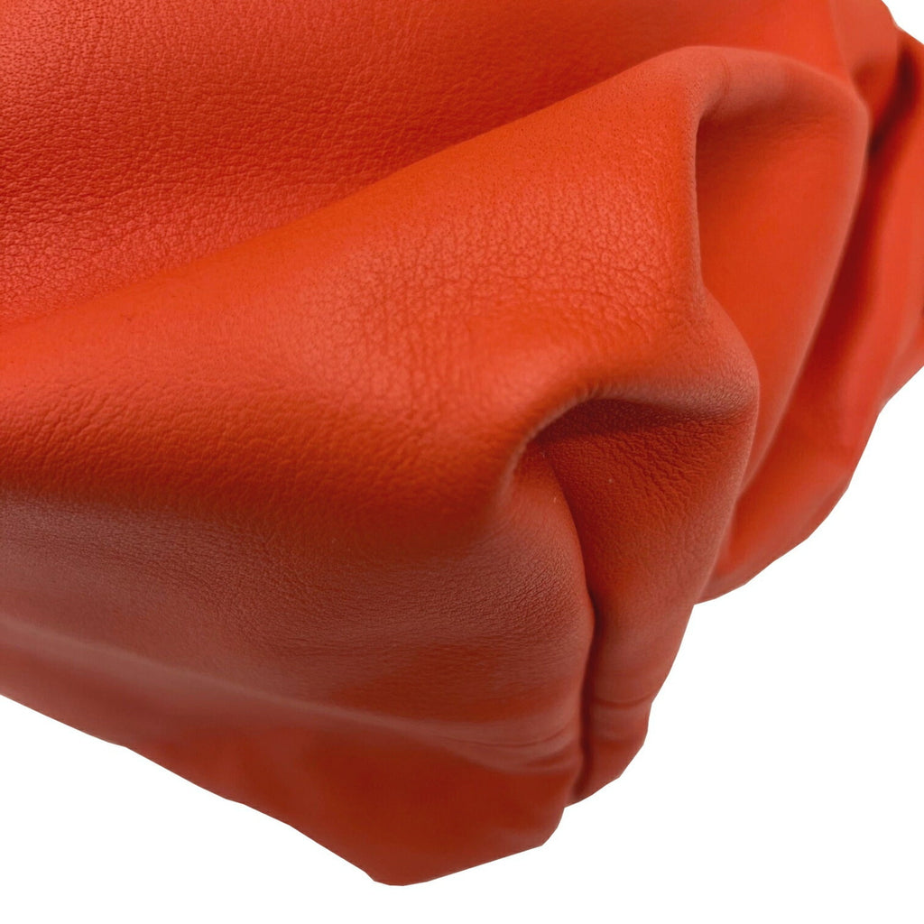 Bottega Veneta Orange Leather Clutch Bag