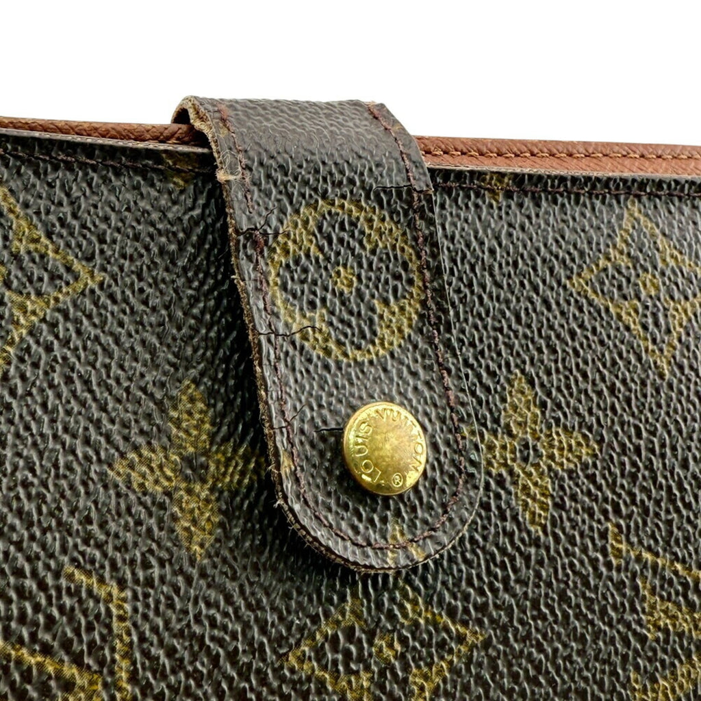 Louis Vuitton Brown Monogram Leather Wallet