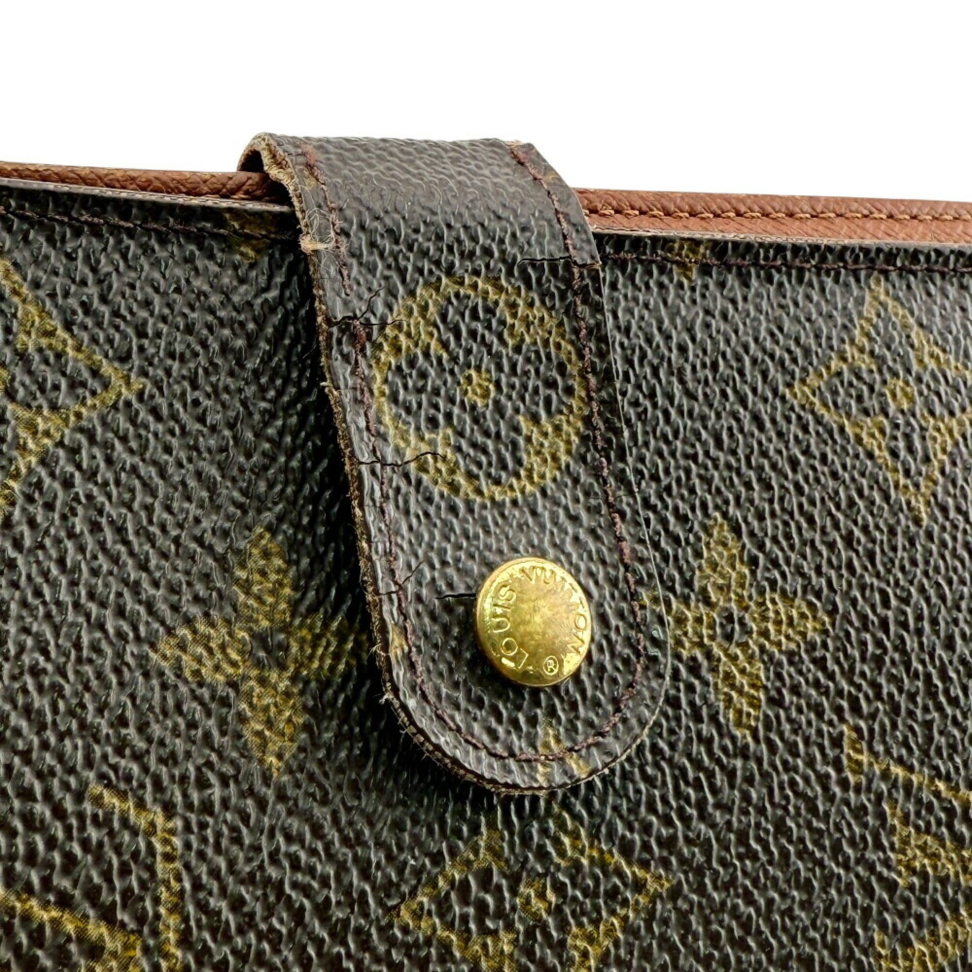 Louis Vuitton Brown Monogram Leather Wallet