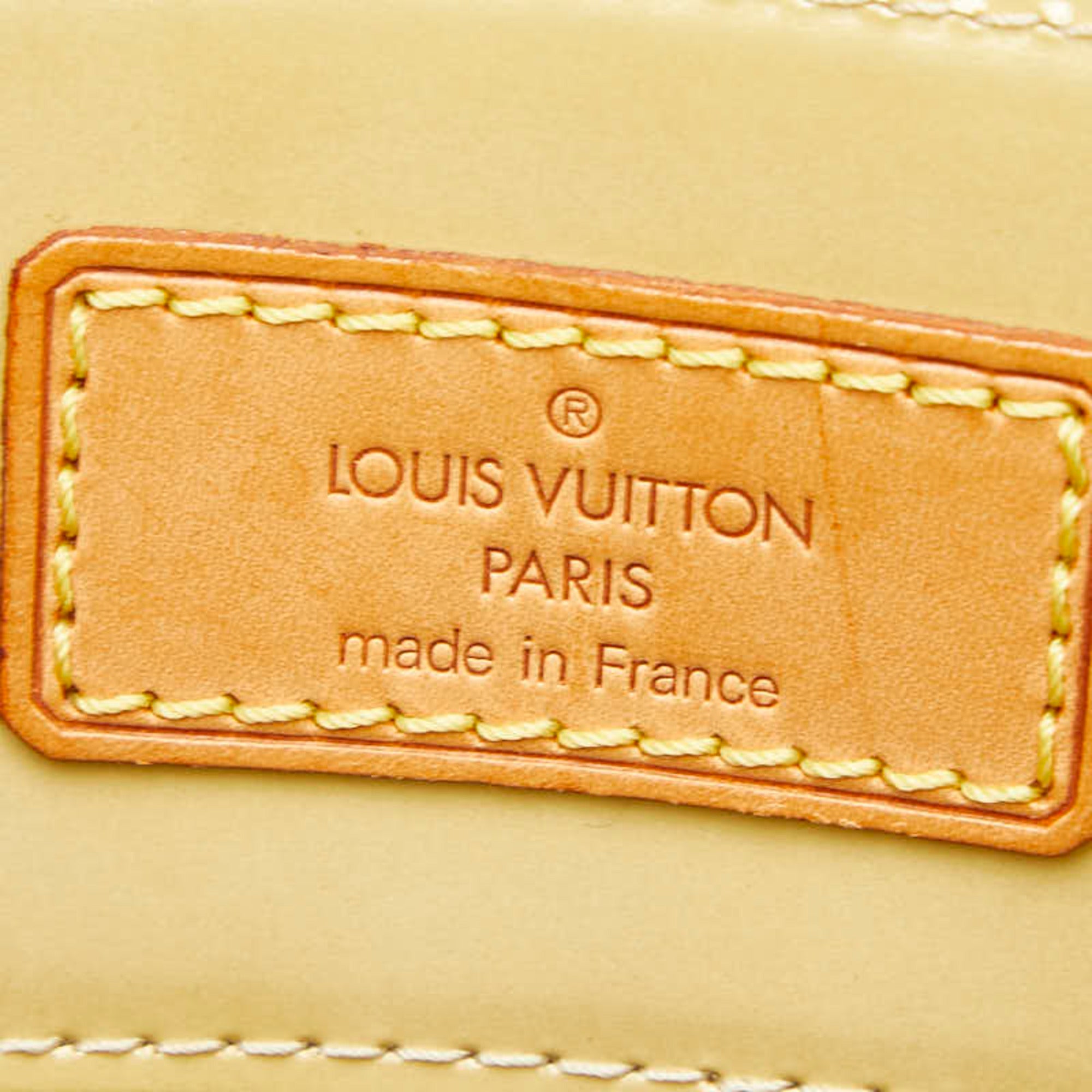 Louis Vuitton Beige Monogram Vernis Handbag Tote Bag