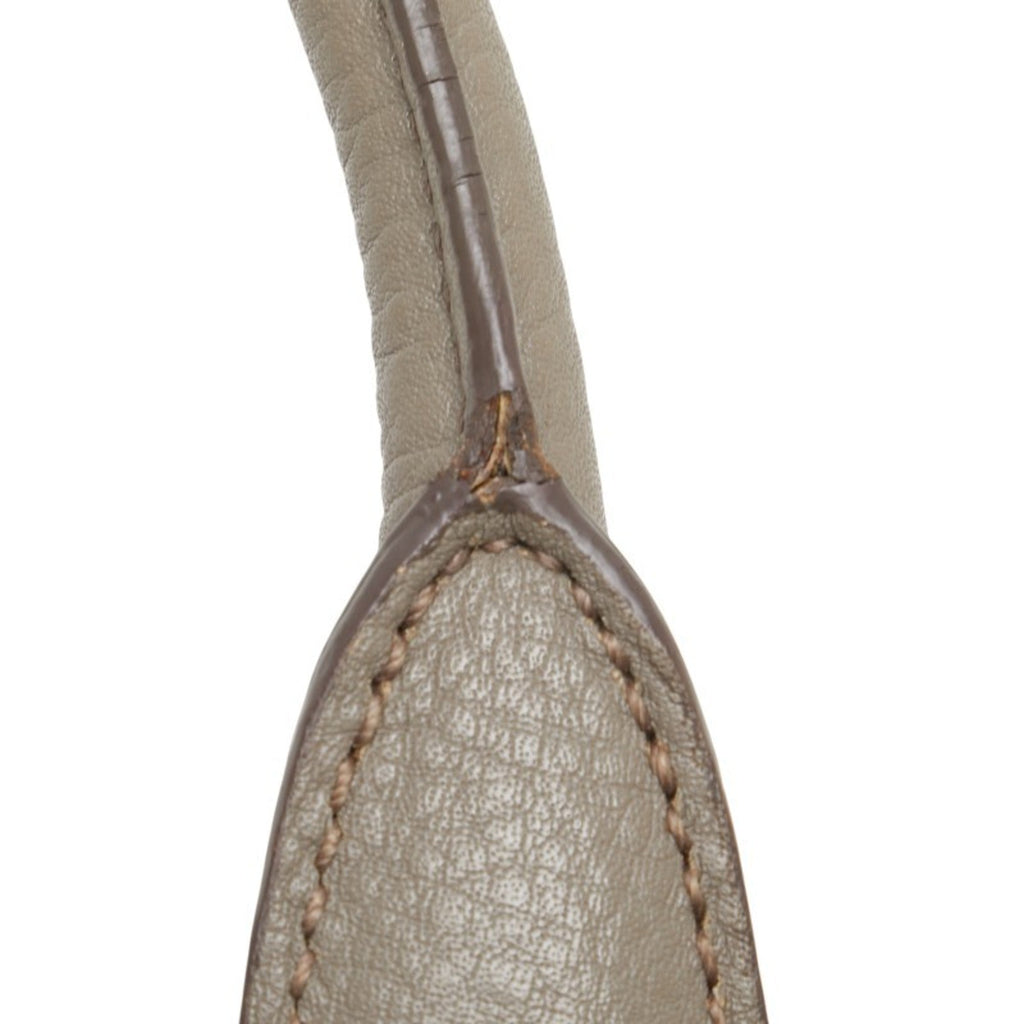 Prada Gray Leather Handbag Shoulder Bag