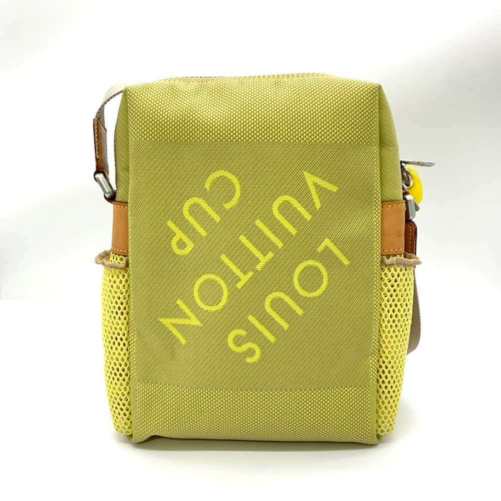 Louis Vuitton Damier Geant Gray Yellow Damier Geant Pochette Shoulder Bag