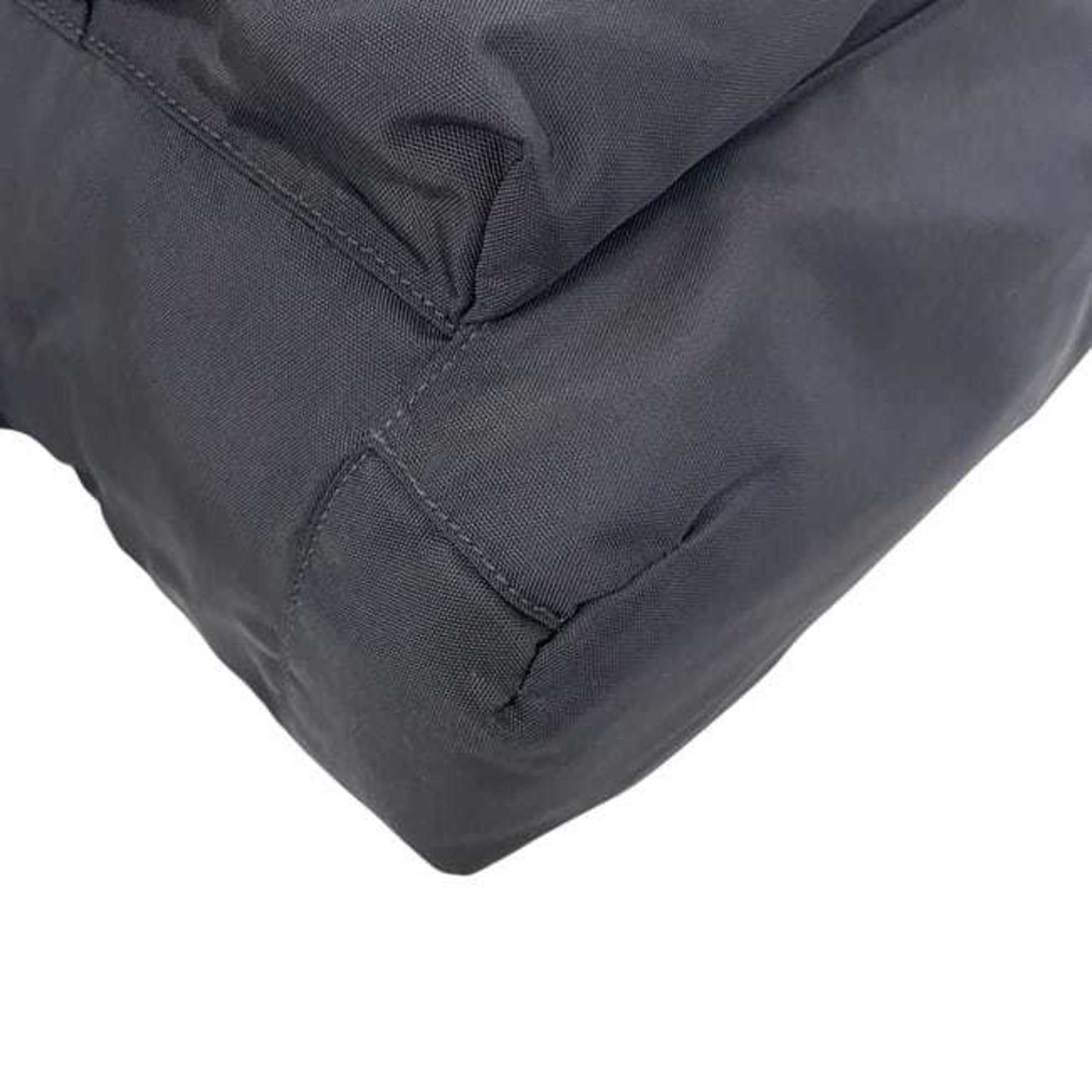 Balenciaga Black Canvas Leather Backpack