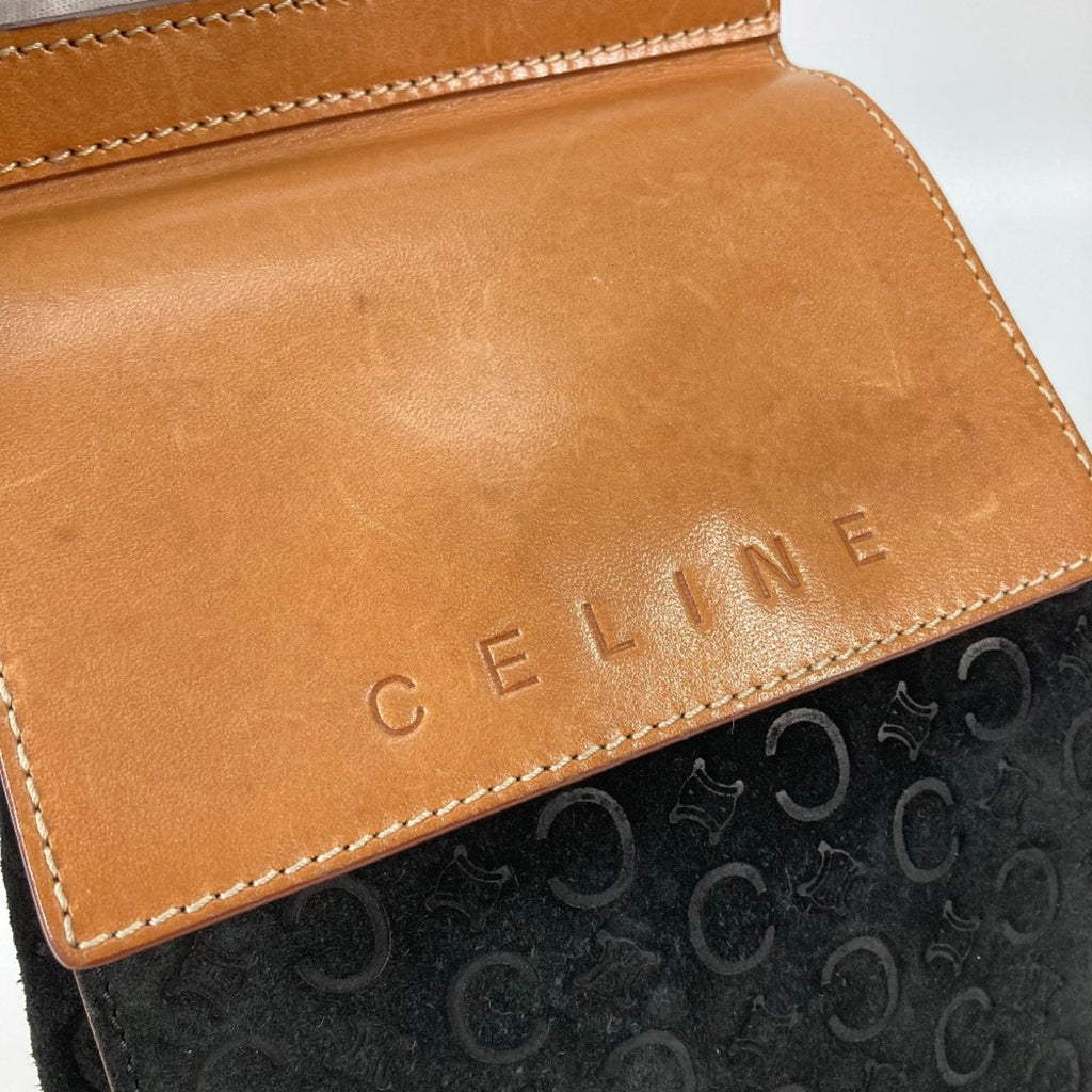 Celine Brown Leather Shoulder Bag