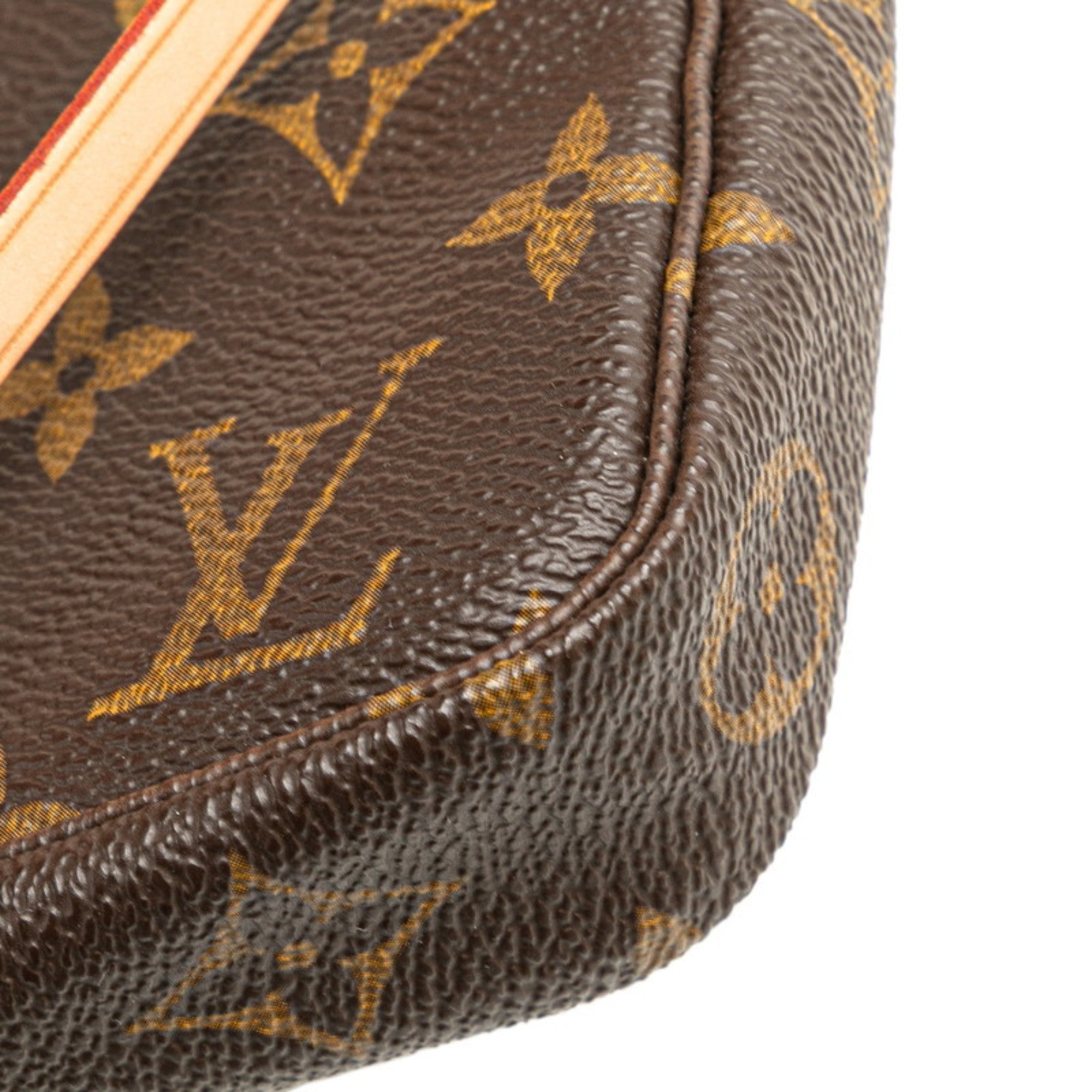Louis Vuitton Brown Pvc Leather Handbag Pochette