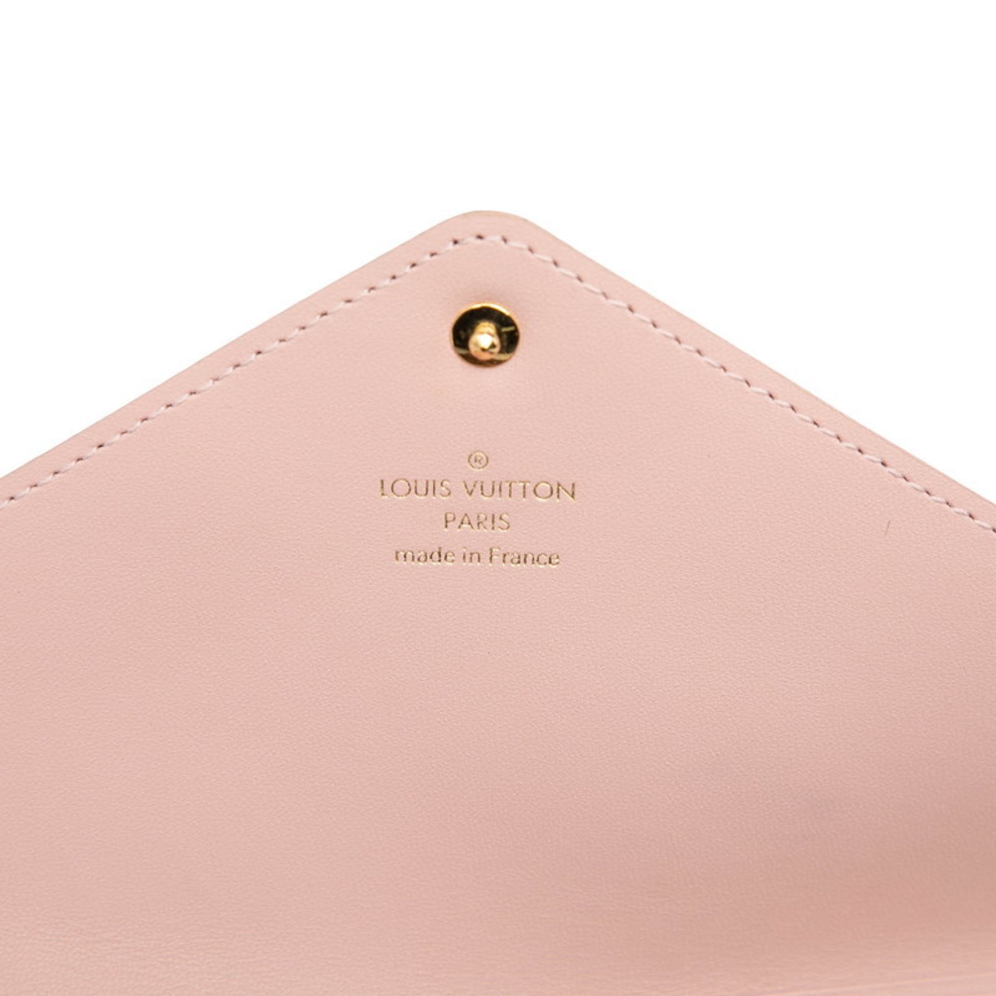 Louis Vuitton Brown Pvc Leather Clutch Bag Pochette Pouch