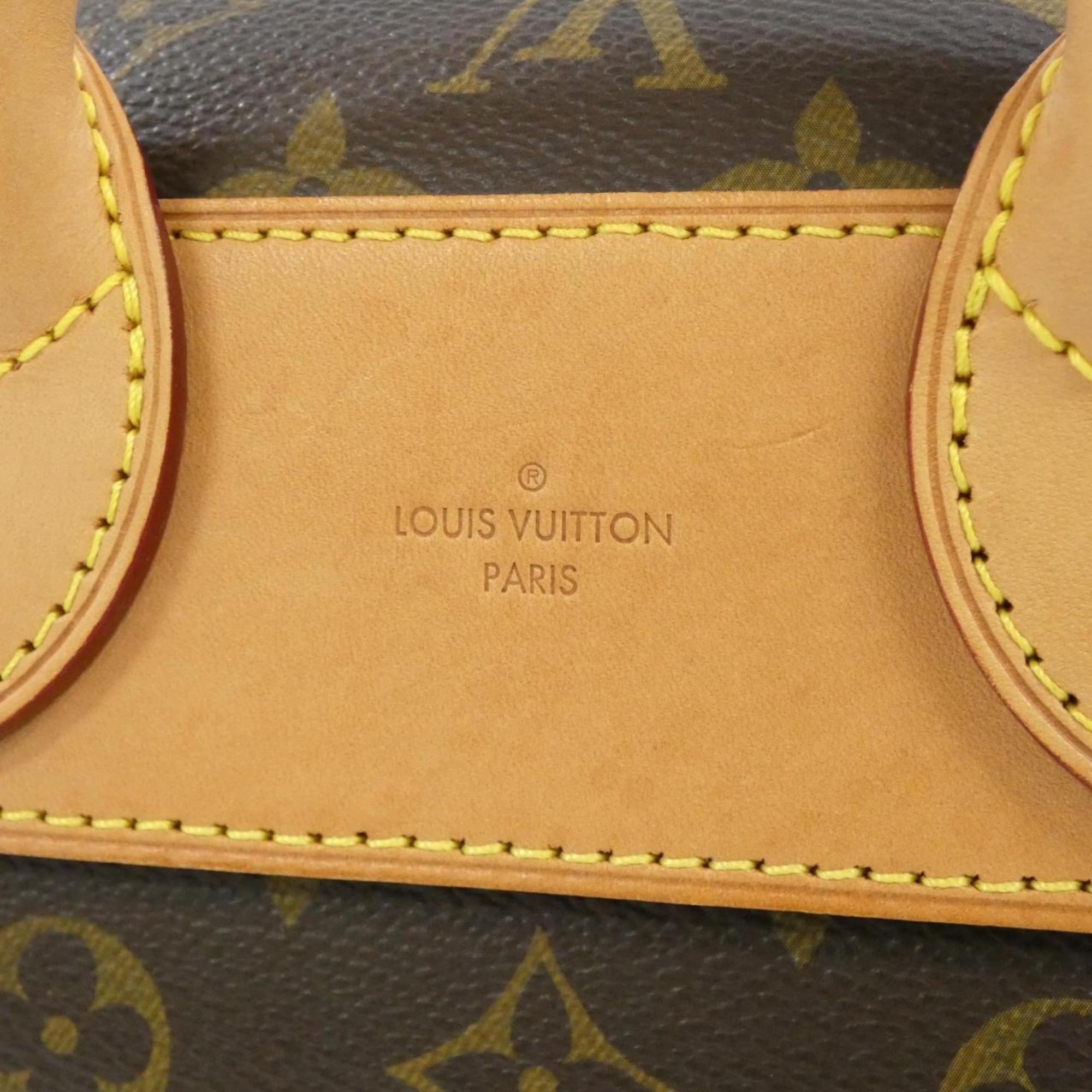 Louis Vuitton Marron Coated Canvas Handbag