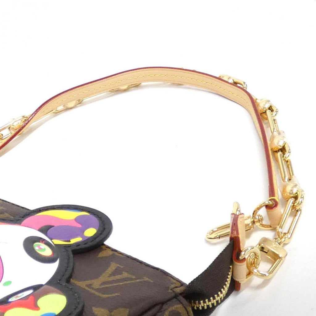 Louis Vuitton Marron Coated Canvas Pochette Pouch