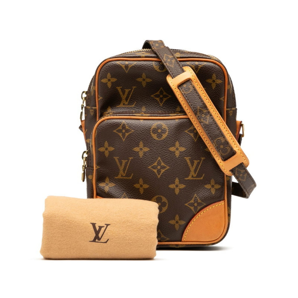Louis Vuitton Brown Pvc Leather Shoulder Bag