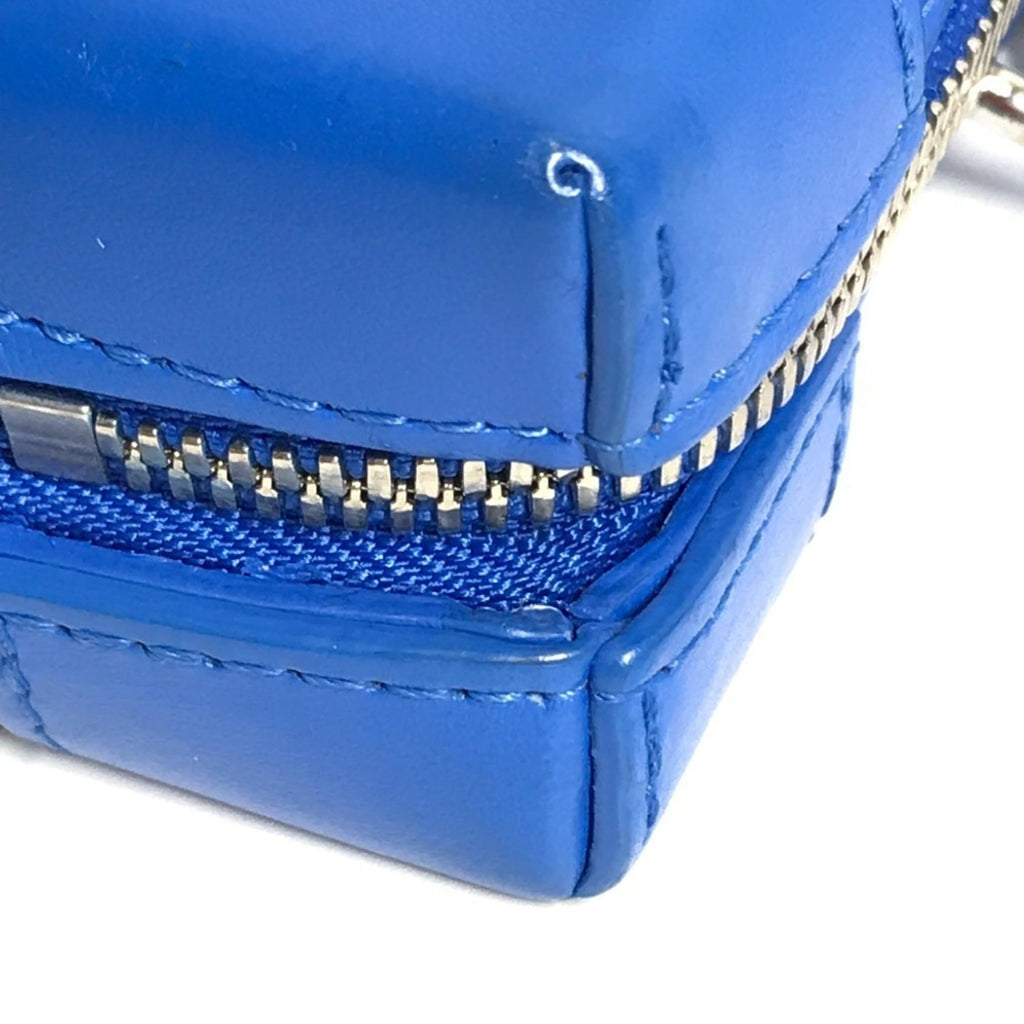 Louis Vuitton Blue White Leather Clutch Bag Pochette Shoulder Bag
