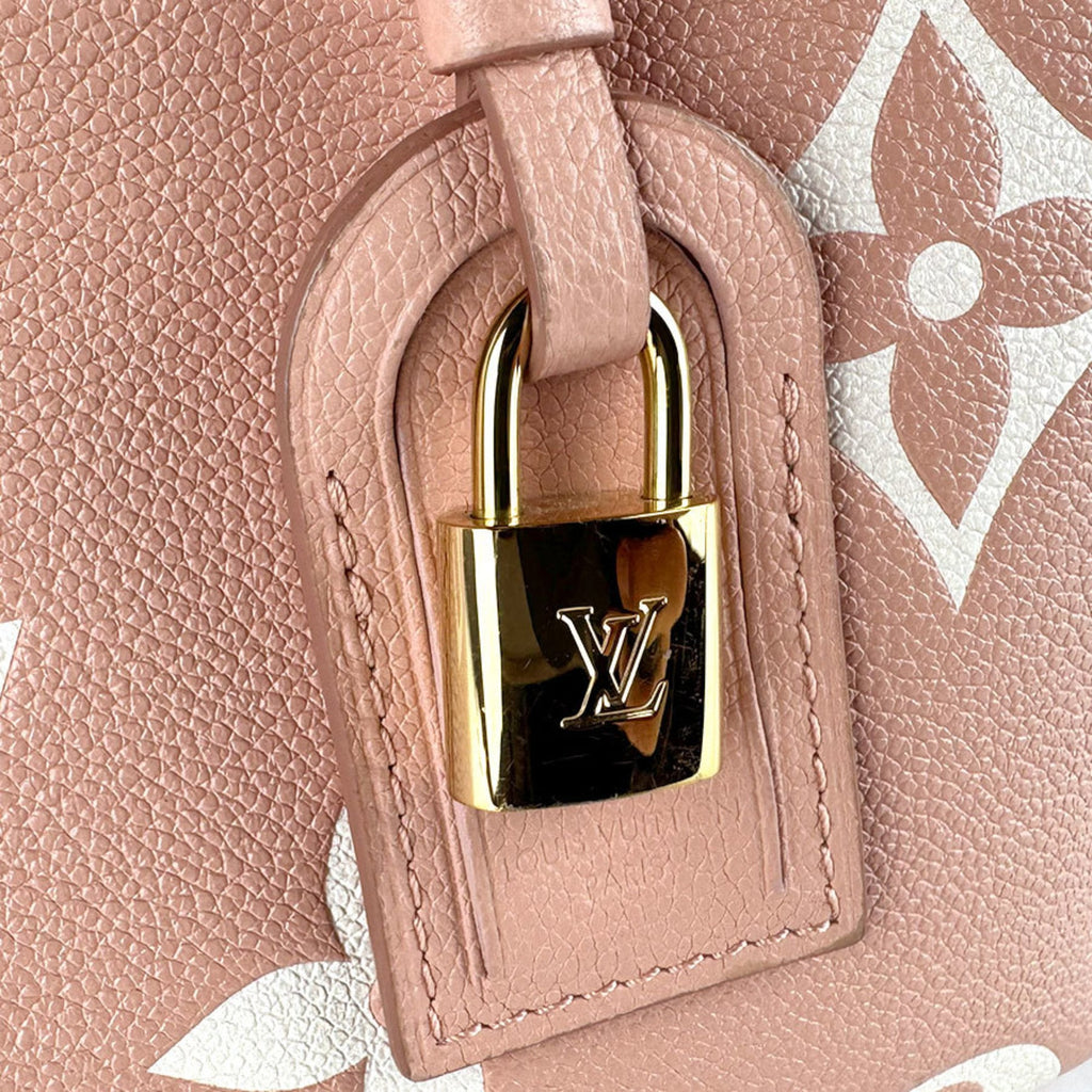 Louis Vuitton Cream Pink Monogram Empreinte Handbag Shoulder Bag
