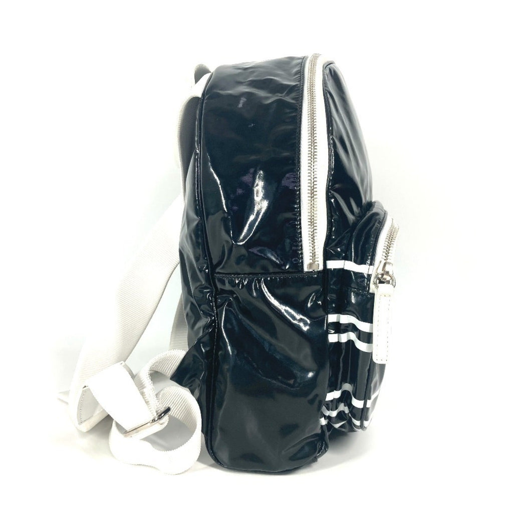 Chanel Black White Pvc Backpack