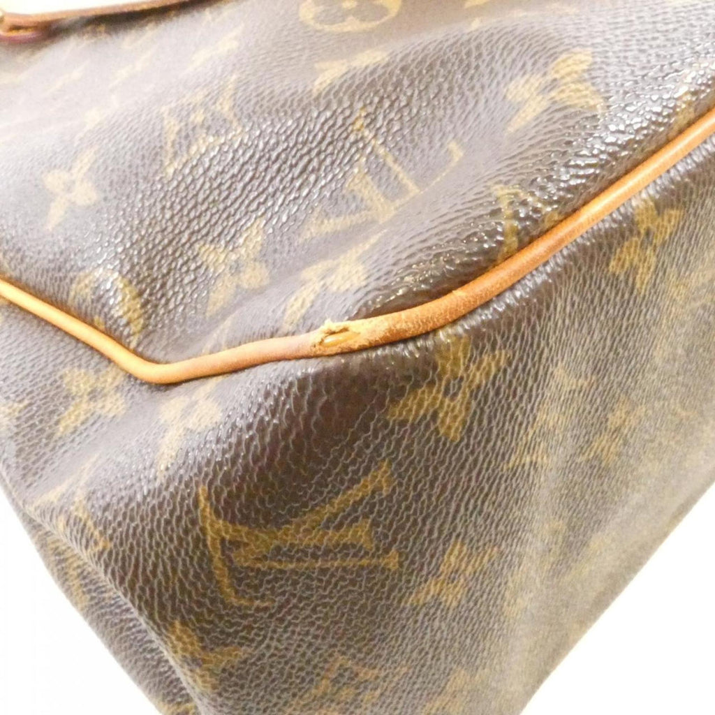 Louis Vuitton Brown Coated Canvas Shoulder Bag