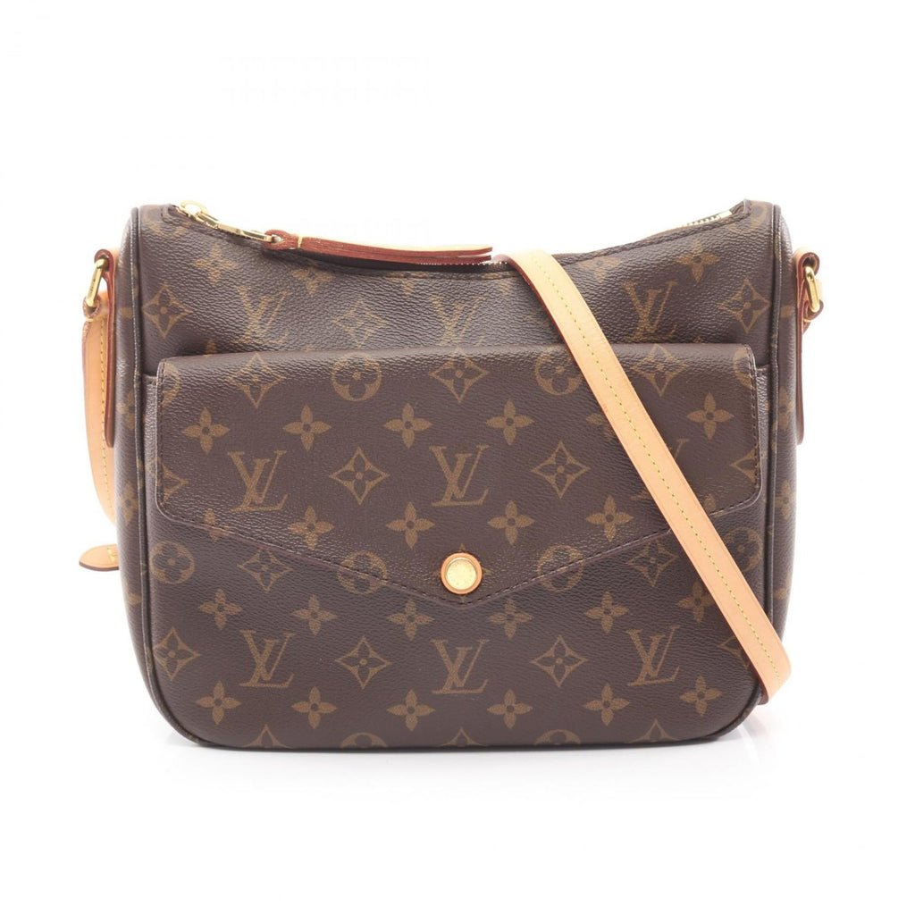 Louis Vuitton Brown Monogram Coated Canvas Leather Handbag Shoulder Bag
