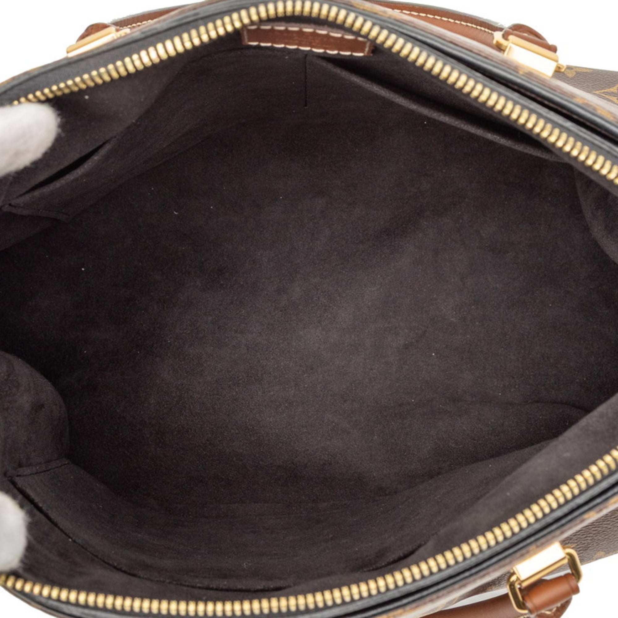 Louis Vuitton Black Brown Monogram Monogram Handbag Shoulder Bag