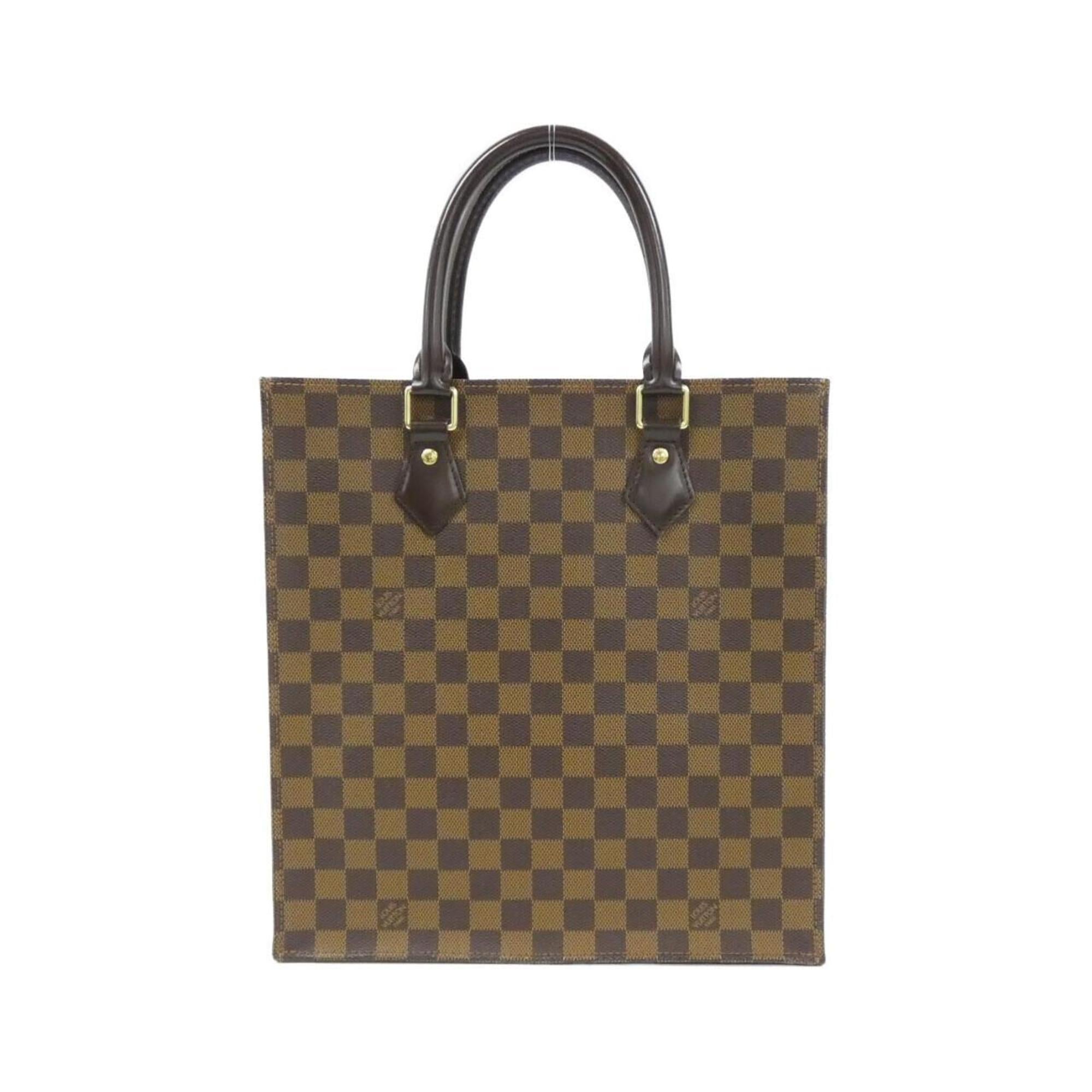 Louis Vuitton Brown Coated Canvas Handbag Tote Bag